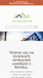 Mobile Screenshot of penzion-mnisek.cz